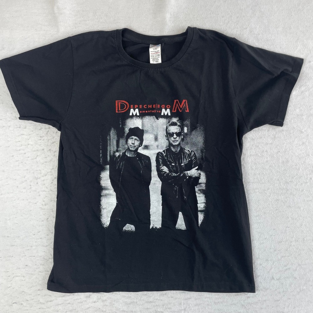 Hot Ice Depeche Mode Memento Mori Tour T-Shirt Mens Large Black 2023 Concert Tee